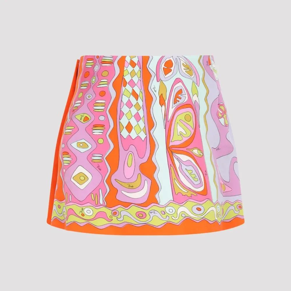 Pucci Silk Twill Skirt Women